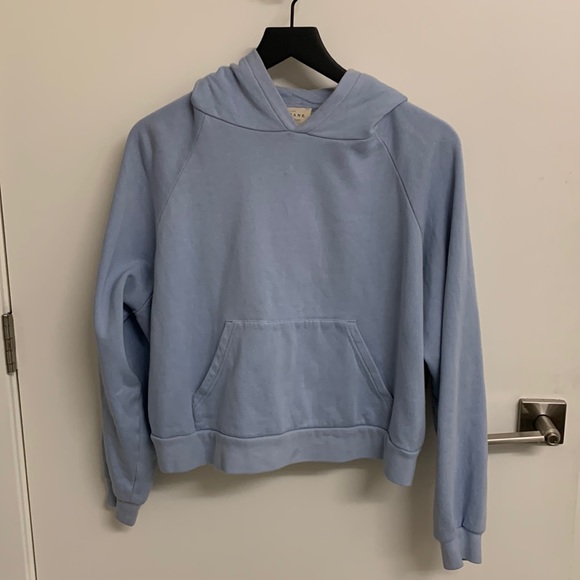 Sezane Tops - Sezane Cropped Blue Sweatshirt S